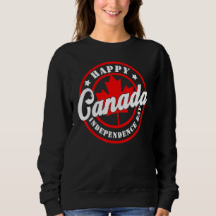 Camiseta Felicidade no Dia do Canadá Feliz Cartaz no Dia do