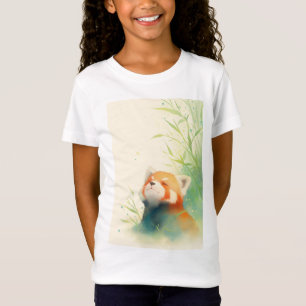 Camiseta Felicidade Pacífica do Panda Vermelho
