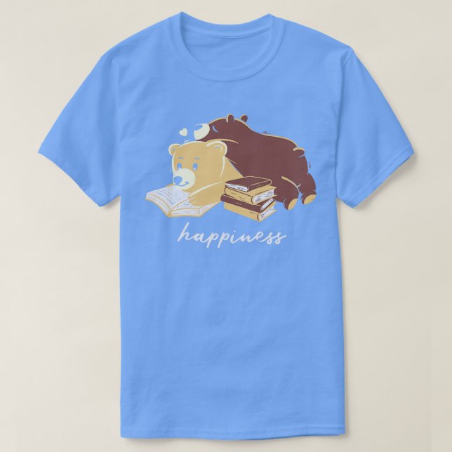 Camiseta Felicidade Urso Marrom (Frente do Design)