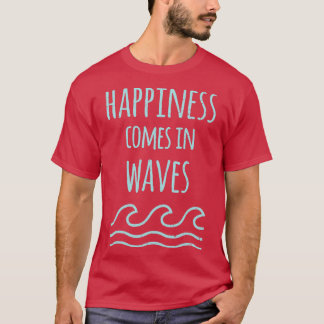 Camiseta Felicidade vem na citação 1 das ondas