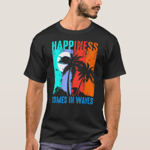 Camiseta Felicidade vem no Surf Retroativo de Surfista de O