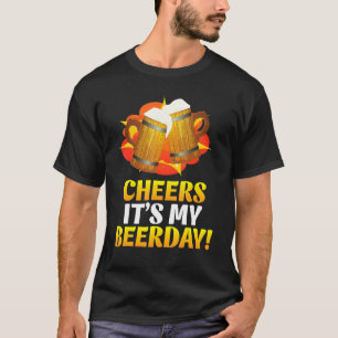 Camiseta Felicidades É Meu Aniversário Feliz Para Mim Você