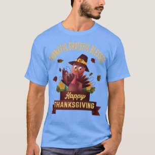 Camiseta Felicidades Felicidades Feliz Graças a Deus