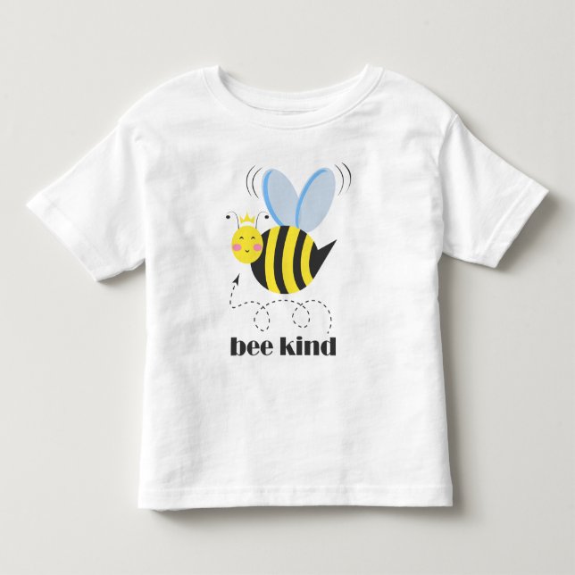 Camiseta Felicíssima princesa abelha com coroa e slogan Sej (Frente)