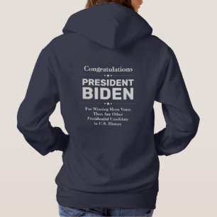 Camiseta Felicita o Presidente Biden pelo Marinho Candidato