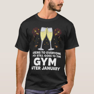 Camiseta Felicitações À Gym Goers Após O Feliz ano novo W D