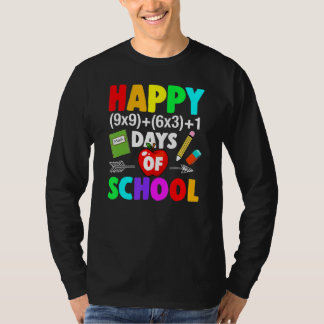 Camiseta Feliciz 100 Dias De Escola Fórmula Matemática 100