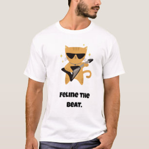 Camiseta Feline a batida/Gato Engraçado