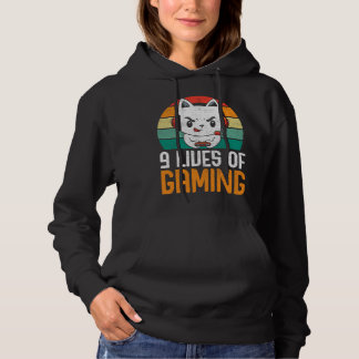 Camiseta Feline Cat 9 Lives of Gaming