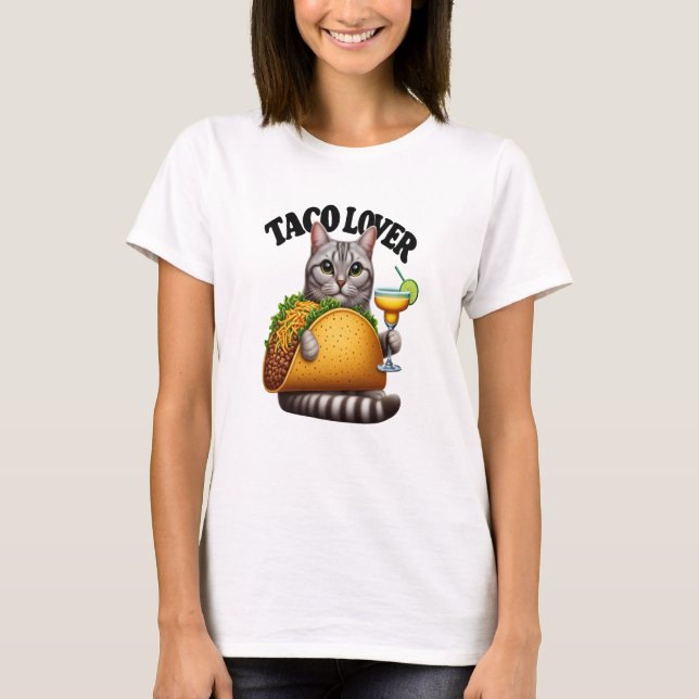 Camiseta Feline Fiesta: Taco Cat (Frente)