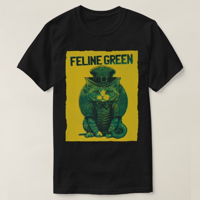 Camiseta Feline Green Ruas (Frente do Design)