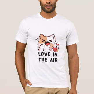Camiseta Feline Love Floating