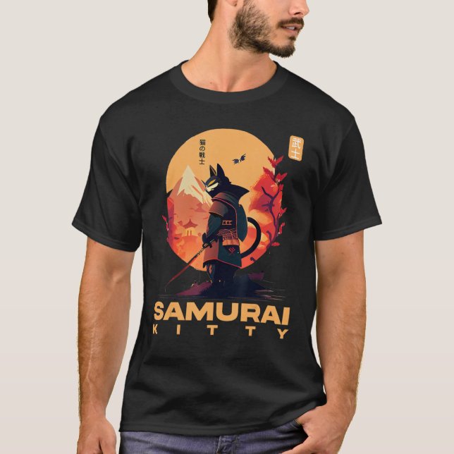 Camiseta Feline Wonders The Rise of Samurai Kitty (Frente)