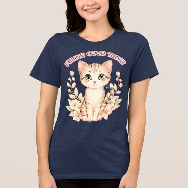 Camiseta felino bem hoje (Frente)