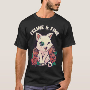 Camiseta Felino de Gato Cinto e Gato Fina