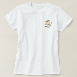 Camiseta Felino em Flor