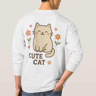 Camiseta Felino em Flor