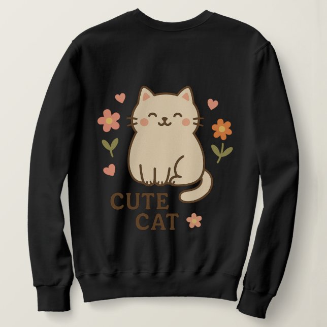Camiseta Felino em Flor (Verso do Design)