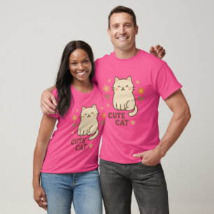 Camiseta Felino em Flor