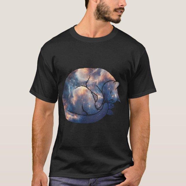 Camiseta Felino Espacial (Frente)