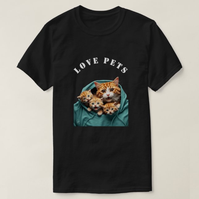 Camiseta Felinos (Frente do Design)