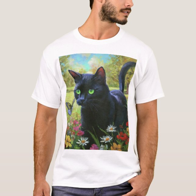 Camiseta "Felinos Brincadinhos no Parque" (Frente)