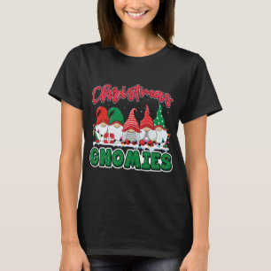Camiseta Felinos de Natal Furiosos Gnomo Correspondência Fa