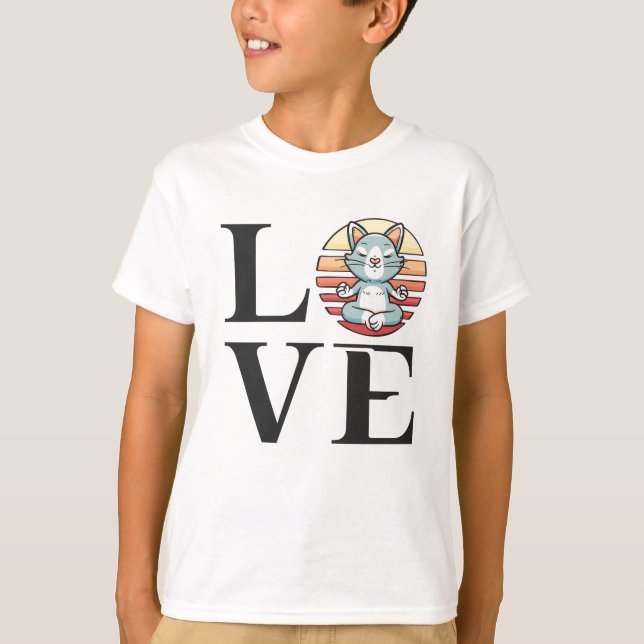 Camiseta Felinos e meditação (Frente)