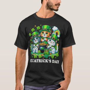 Camiseta Felinos engraçados no dia Patricks
