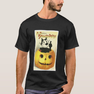 Camiseta Félix O GATO Merch Um Feliz Halloween Diversão