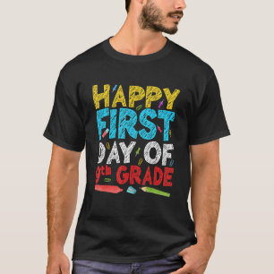 Camiseta Feliz 1º Dia Do Estudante Do 9º Ano