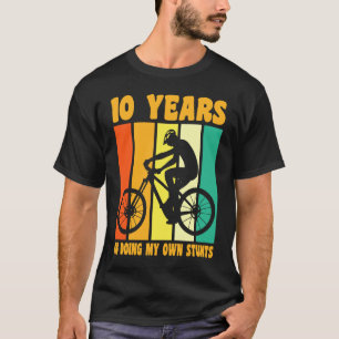 Camiseta Feliz 10º Aniversário, 10 anos de bicicleta 10t