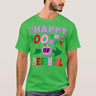 Camiseta Feliz 100º da pré-escola