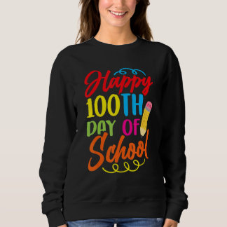 Camiseta Feliz 100º Dia Da Equipe Da Escola Bonito 100 Dias