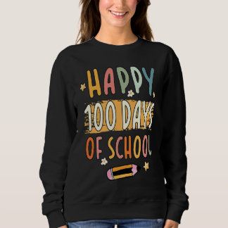 Camiseta Feliz 100º Dia Da Escola 100 Dias De Ensino Escola
