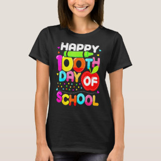 Camiseta Feliz 100º Dia Da Escola 100 Dias Mais Inteligente