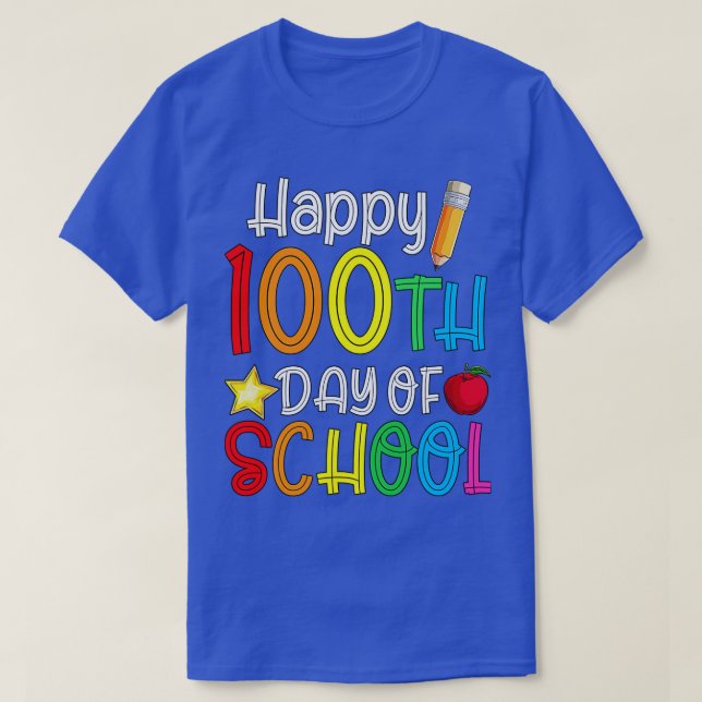 Camiseta Feliz 100º Dia da Escola 42 (Frente do Design)