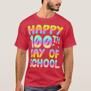 Camiseta Feliz 100º Dia Da Escola Feliz De Volta À Escola