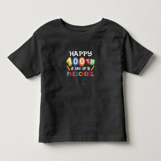 Camiseta Feliz 100º Dia da Pré-escola