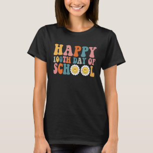 Camiseta Feliz 100º Dia da Professora do Jardim de Infância