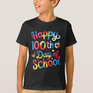 Camiseta Feliz 100º Dia De Aula Professor 100 Dias Mais Int
