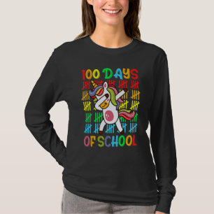 Camiseta Feliz 100º Dia De Aula Professor Aluno Dabbing