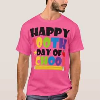 Camiseta Feliz 100º Dia De Crianças Gestis De Escola
