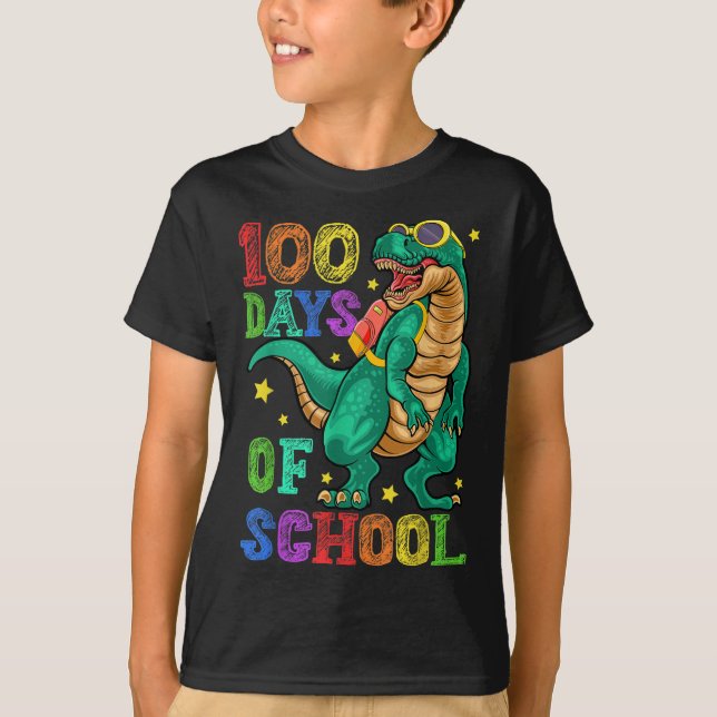 Camiseta Feliz 100º Dia de Escola (Frente)