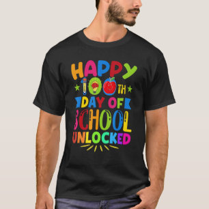 Camiseta Feliz 100º Dia de Escola Professor ou Aluno 2023