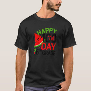 Camiseta Feliz 100º Dia De Estudante De Melancia De 6 Grau