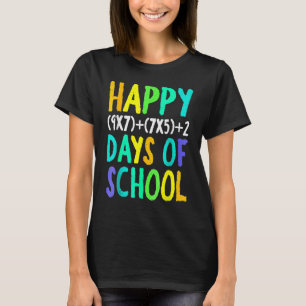 Camiseta Feliz 100º Dia De Formigueiro Engraçado Em Matemát