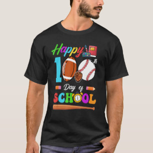 Camiseta Feliz 100º Dia De Futebol Escolar Boys G