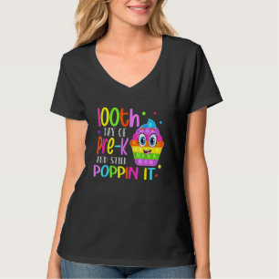 Camiseta Feliz 100º Dia De Pré-K Penhora 100 Dias De Escola