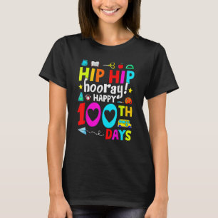 Camiseta Feliz 100º Dia de Professores Crianças De Ensino 1